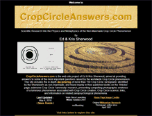 Tablet Screenshot of cropcircleanswers.com